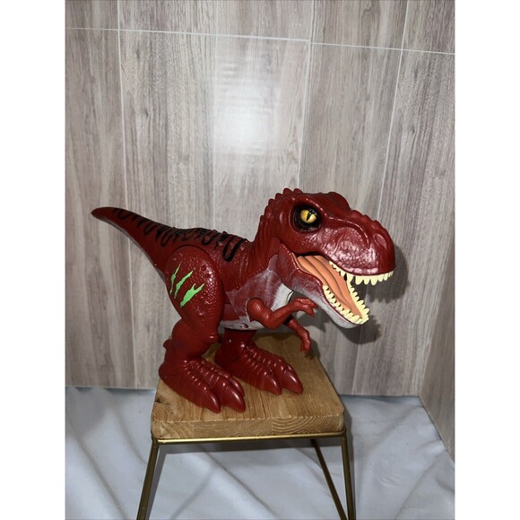 Trex ZURU Robo Alive Attacking T-Rex Red Dinosaur Robotic Pet Walking Roaring - Picture 1 of 5